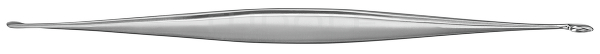 RU 7922-18 / Ohrlöffel Barth, Scharf, Doppelendig, 8 x 2,7 mm, 5,5 x 2,1 mm, 18 cm