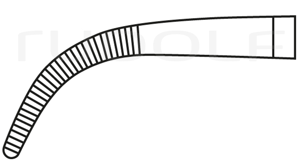 RU 3328-18 / Ligature Fcps Baby-Mixter, Fine, Cvd. 18 cm, 7"