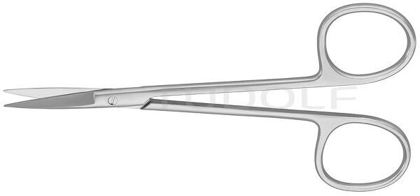 RU 2422-10 / Forbice IRIS-FINO, Retta, 10.5 cm - 4 1/4"