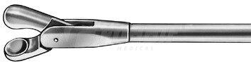 RU 8651-21 / Pinza Endolar., 23cm, 2,5mm, Cuch. 5mm