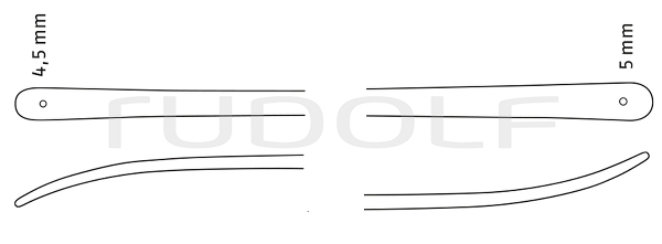 RU 6353-12 / Dissektor, Olivecrona, Doppel 24 cm, 4,5 mm / 5 mm