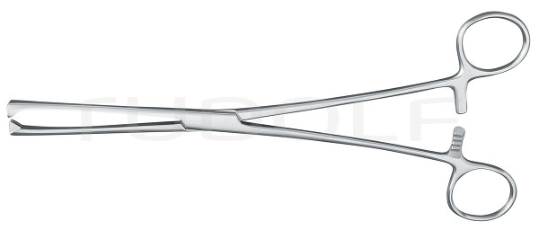 RU 7190-06 / Pinza Per Abbassare L'utero Museux Retta, 6mm, 24cm