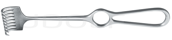 RU 4506-08 / Retractor Kocher, Sharp, 8 Prongs 22,5 cm
/8 3/4"