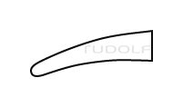RU 5953-14 / Porte-Aiguille Castroviejo Courbés, mit Sperre, 1 mm, 14 cm