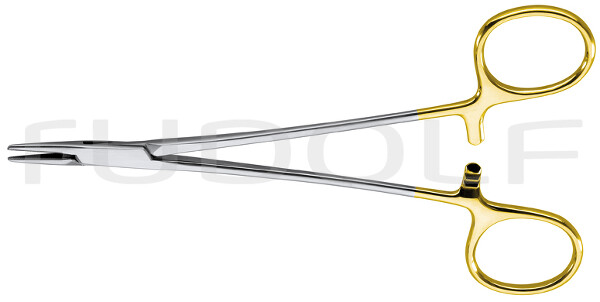 RU 6055-01 / Needle Holder Baby-Crile-Wood, TC, Str. 15cm, 6"