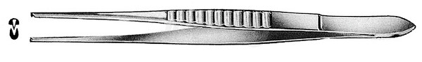RU 4126-13 / Pinza Chirurgica, Retta, Sottile, 1x2D 13,0 cm