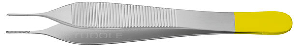 RU 4130-22 / Pinzette Micro Adson, Chirurgisch, Gerade, 1x2 Zähne, TC, 12 cm