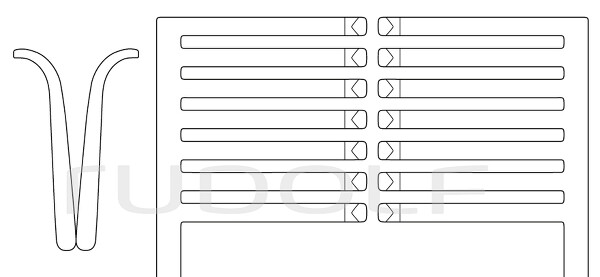 RU 4744-22 / Retractor Miskimom, Sharp 22cm, 9", 7x7 Teeth