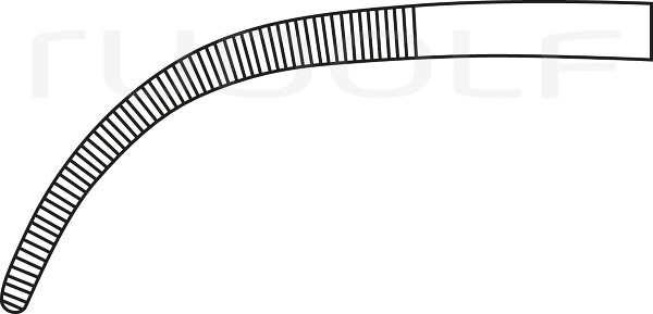 RU 3280-04 / Pinza Rumel Para Ligaduras, Curva 23 cm