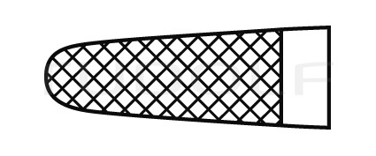 RU 6080-18 / Portagujas Olsen-Hegar TC, Recto, 0,5 mm, 3 mm, 18 cm