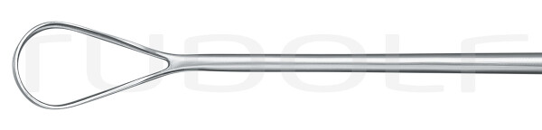 RU 7300-06 / Cureta Uterina Sims, Maleable, Cortante Fig. 6, 28 x 15 mm, 28 cm