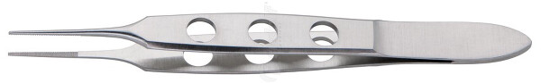 RU 9856-08 / Pinza Per L'iride Bishop-Harman, Retta 0,8mm, 8,5cm