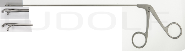 RU 8650-03/32 / Micro Fcps. Cup-Shp., Hor. Rgt, FF-MOV. Shaft Length 23cm
/9", Conicø2/3mm
, Jaw 2mm
