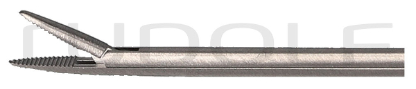 RU 7890-22 / Mikro-Ohrzängchen, Gerade, Gerieft, Schaftlänge 8 cm,
