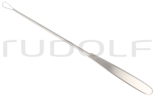 RU 7304-02 / Curetta Uterina Sims, Rigida, Tagl. 28,0 cm, Fig. 2,8,5 mm