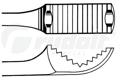 RU 5527-26 / Pinza Ósea Verbrugge, 10,5 mm, 26 cm