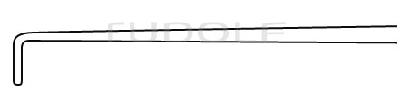 RU 8848-22 / Mikro-Nervhaken 23 cm, 5 mm