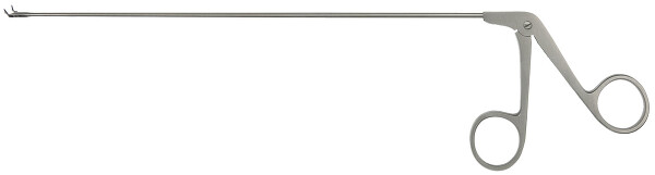 RU 8650-03/18 / Micro Pinza Laríngea, Triangular, Curva Arriba Dcha., 2 mm, 23 cm