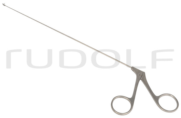 RU 8650-12/03 / Lar. Micro. Scrs, 45°Up, TH-MOV. Shaft Length 23cm/9", Conicø1/2mm, Jaw 2mm