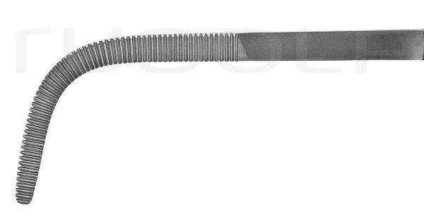 RU 3280-05 / Ligaturklemme Rumel, Gebogen 23,0 cm