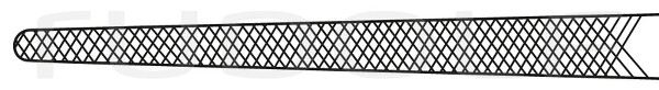 RU 3186-16 / Hemostatic Fcps Dixon-Lovelace, Str. Straight, Cross Serrated 16 cm - 6 1/4"
