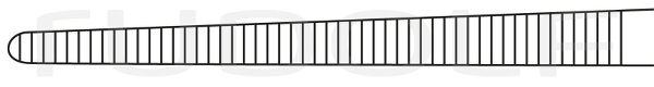 RU 3250-22 / Hemost. Fcps Roberts, Str. 22 cm, 8,75"