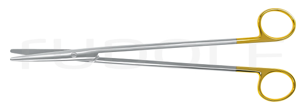 RU 1334-23 / Diss. Scissors Metzenb.-Stand., Cvd., TC 23 cm - 9"