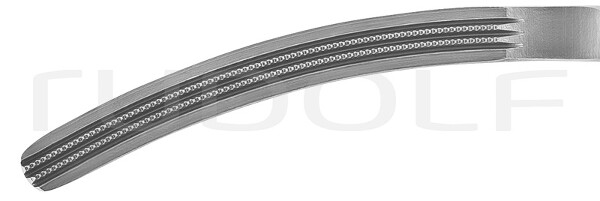 RU 6535-16 / Doyen Atrauma Intestinal Clamp, Curved, (L) 16 cm - 6 1/4"