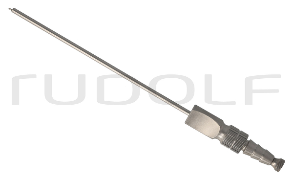 RU 6424-21 / Saugkanüle Frazier, Ø 3,0 mm, 9 Ch/Fr, Gerade, (Nl) 120 mm, Saugunterbrechung, Luer-Bohrung, mit Mandrel