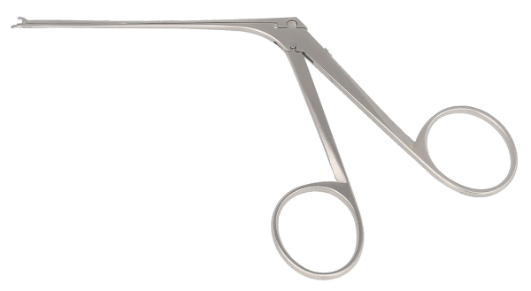 RU 7891-13 / Micro Ear Forceps, Curved Right, Shaft Length 8 cm - 3 1/4",