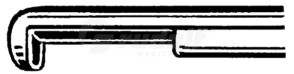 RU 6458-01 / Lamin. Kerrison, Morso Verso Il Basso 90° Standard, 18cm, 1mm