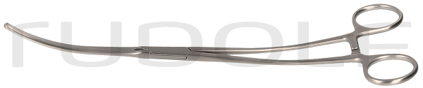 RU 7618-27 / De Bakey Atrauma Forceps, Cvd., Shanks Curved, 27 cm - 10 1/2"