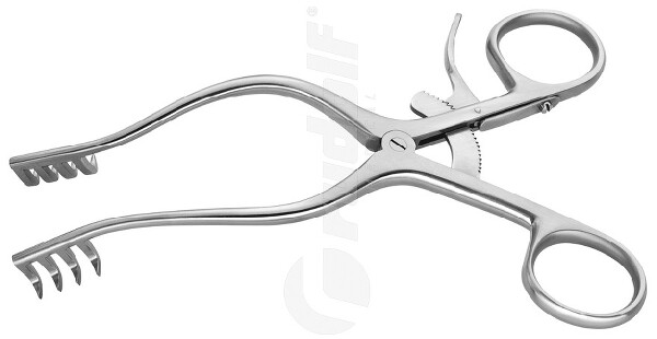 RU 4714-15 / Divaricatore Mollison, Acuto, 4x4 Denti 15cm