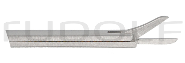 RU 7892-11 / Micro Ear Scissors Bellucci, Straight, Shaft Length 8 cm - 3 1/4",