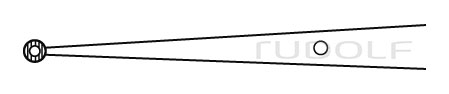 RU 4079-36T / Mikro-Ring-Pinzette, Ger., Ti 18,0 cm, 2 mm