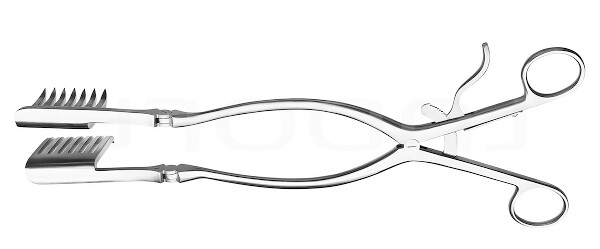 RU 4749-33 / Divaricatore Beckmann-Eaton, Acuti 33cm, 7x7 Denti