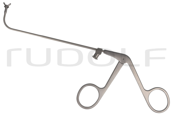RU 8114-05/03 / Doppellöffel Zange, Vertikal Öffnend, Ø 3 mm, 90° N. Oben Geb., (Nl) 12 cm, mit LUER-LOCK