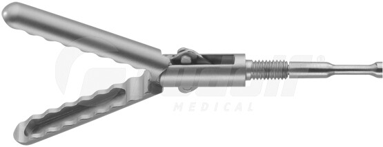 RS000-550 / Aufsatz Fasszange, Gewellt, Loeffelform, Doppelbeweglich, Ø 5 mm