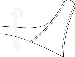 RU 8000-11 / Especulo Nasal Hartmann, Figura 1, 15 cm - 6"