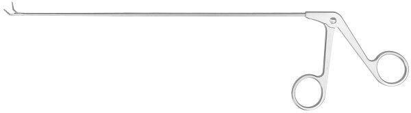 RU 8650-03/13 / Micro-Grasping Forceps, Curved Upwards, Jaw Ø 2 mm, (Wl) 23cm - 9", Forefinger Movable