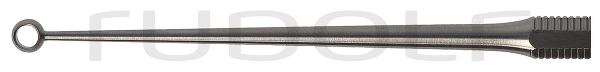 RU 7902-02 / Curette Buck, Figure 2,Straight, Sharp, I Ø 2.4 mm, O Ø 3.7 mm, 14.5 cm - 5 3/4"