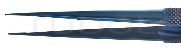 RU 4068-42 / Micro Forceps, Str., 1x2 Teeth Round Hdl., Plate 6x0,4mm
, 18cm
, 7"