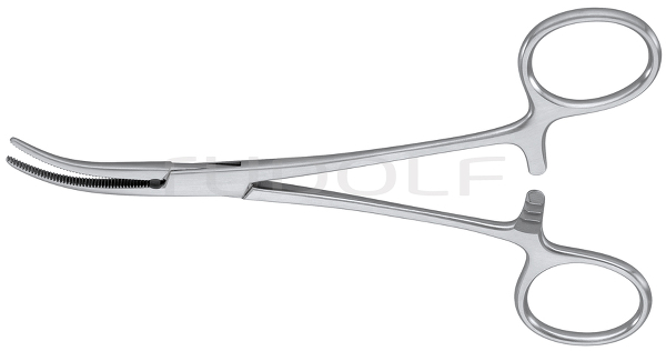 RU 3182-14 / Hemostatic Fcps Dandy, Cvd. 14 cm - 5 1/2"