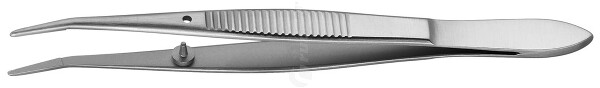 RU 4373-10 / Pinza Per Cilia Barraquer, Angolata 10,5 cm