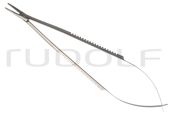 RU 5951-14 / Needle Holder Castroviejo Cvd., W/O. Ratchet, 1,5mm, 14,5cm, 5 3/4"
