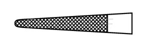 RU 6054-73 / Needle Holder De Bakey-Fine, TC, Str. 23cm
, 9"