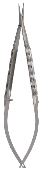 RU 5868-18 / Micro Needle Holder Reill, Round Handle Str., W/O. Ratchet, 15,5cm, 6"