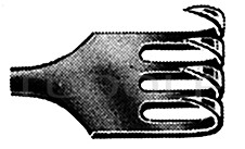 RU 4503-04 / Divaricatore Volkmann, Acuto, 4 Denti 22 cm