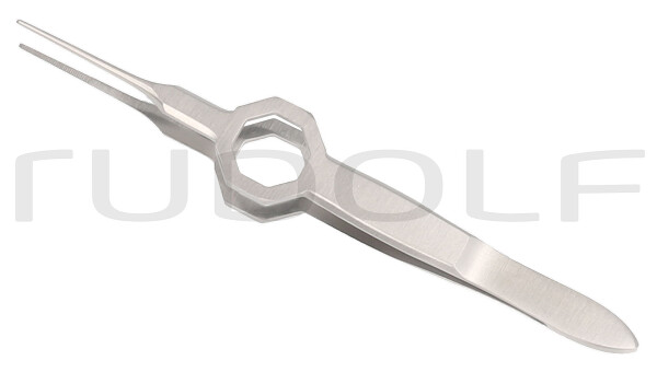 RU 9876-08 / Pinza Per Congiuntiva Foerster, Retta Anatomica, 8,5cm