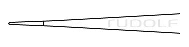 RU 4241-01 / Mikro-Knüpfpinzette, ger. 12,0 cm, 0,3 mm
